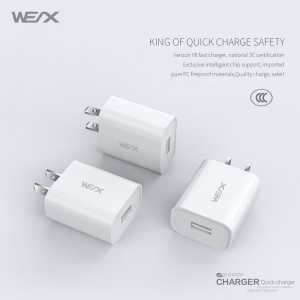 WEX -V8 μονόπλευρος φορτιστής τοίχου λιμένα: Explog 6522b · USB φορτιστής
