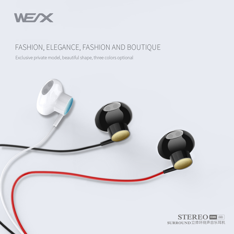 WEX 305 Παραδοσιακά ακουστικά, Wired Earlphones, Wired Headphones, EAR Buds