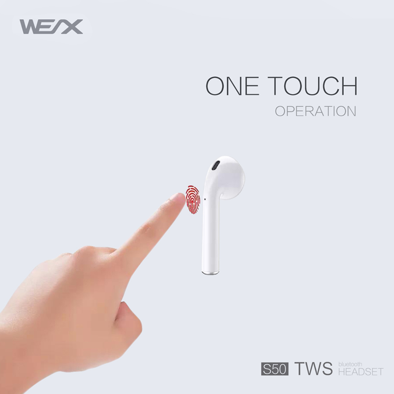 WEX S50 ασύρματα ακουστικά, πραγματικά ασύρματα ακουστικά στερεοφωνικών, bluetooth 5.0 ακουστικά
